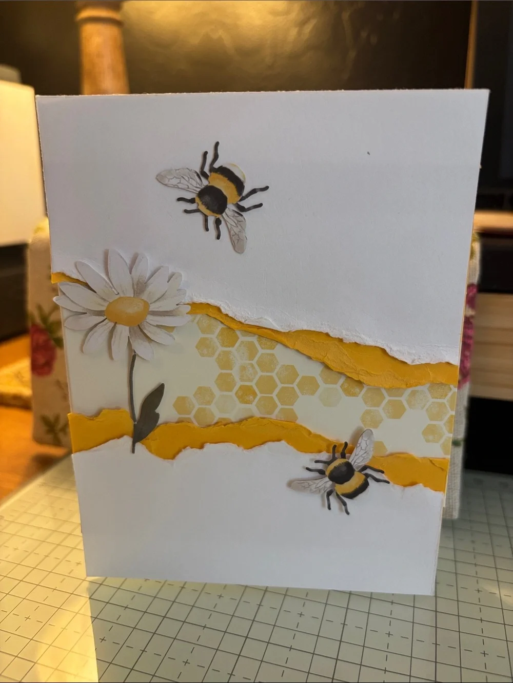 Yellow Bee Greeting Card Set -